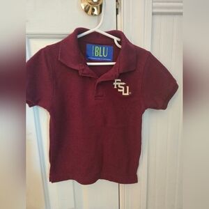 Florida State University Maroon Polo Shirt with Embroidered Logo